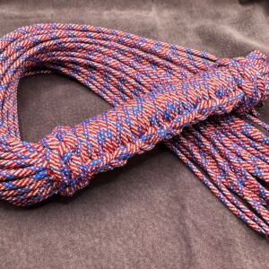 American Stars and Stripes flag inspired Paracord Flogger