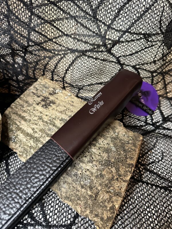 Thick 6 layer Buffalo slapper in distressed deep aubergine - Image 5