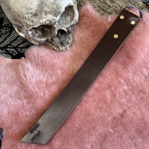 Thick Buffalo hide slapper paddle