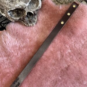 Thick Buffalo hide narrow slapper paddle