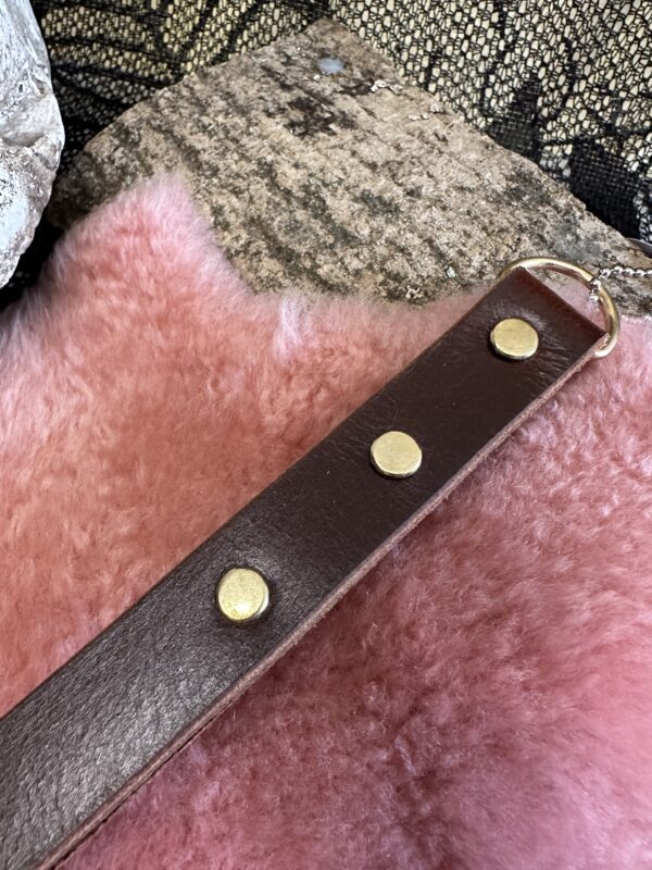 Thick Buffalo hide narrow slapper paddle - Image 4