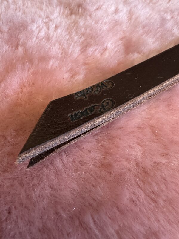 Thick Buffalo hide narrow slapper paddle - Image 2