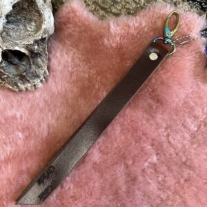 Thick Buffalo hide narrow slapper paddle