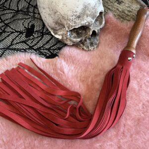 Classic red suede flogger