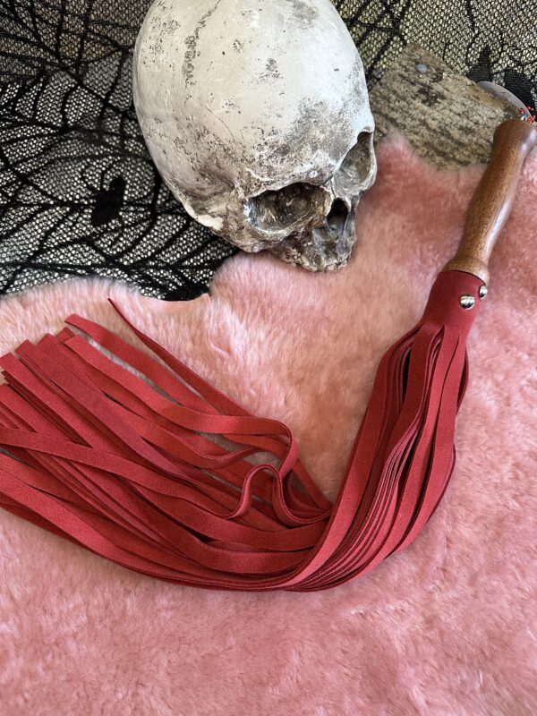Classic red suede flogger