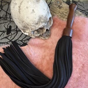 Black Nubuck Leather flogger