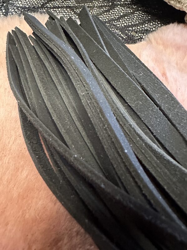 Black Nubuck Leather flogger - Image 5