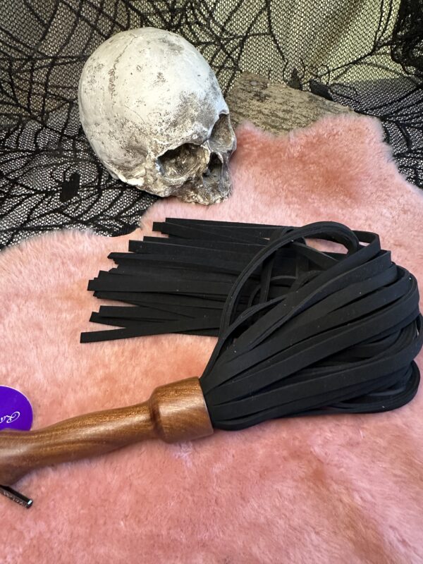 Black Nubuck Leather flogger - Image 6