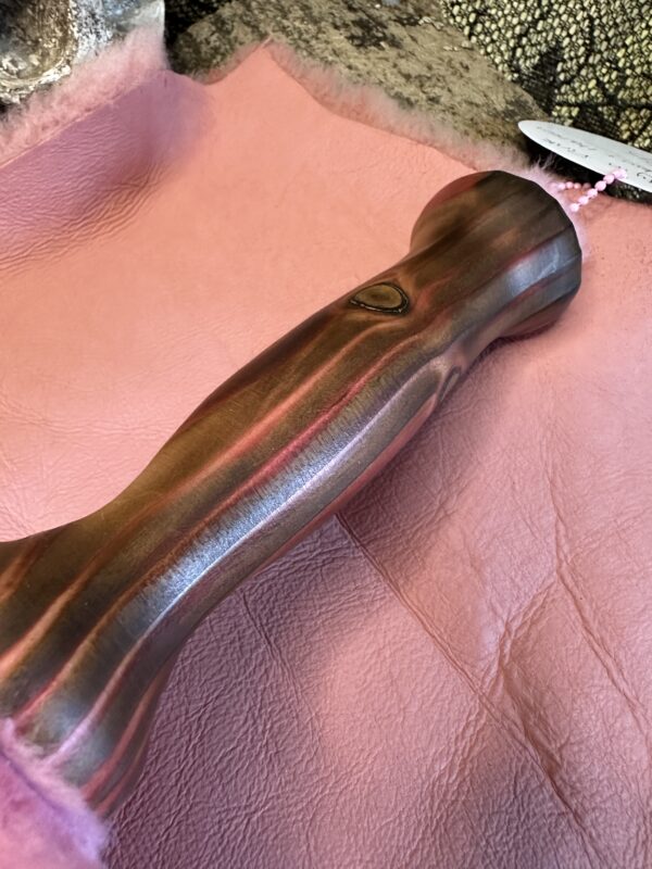 Pretty in Pink Sheepskin and Italian Leather flogger - Image 3