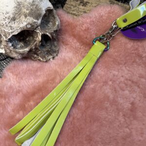 Zinger patent leather and cowhide pussy/dick flogger