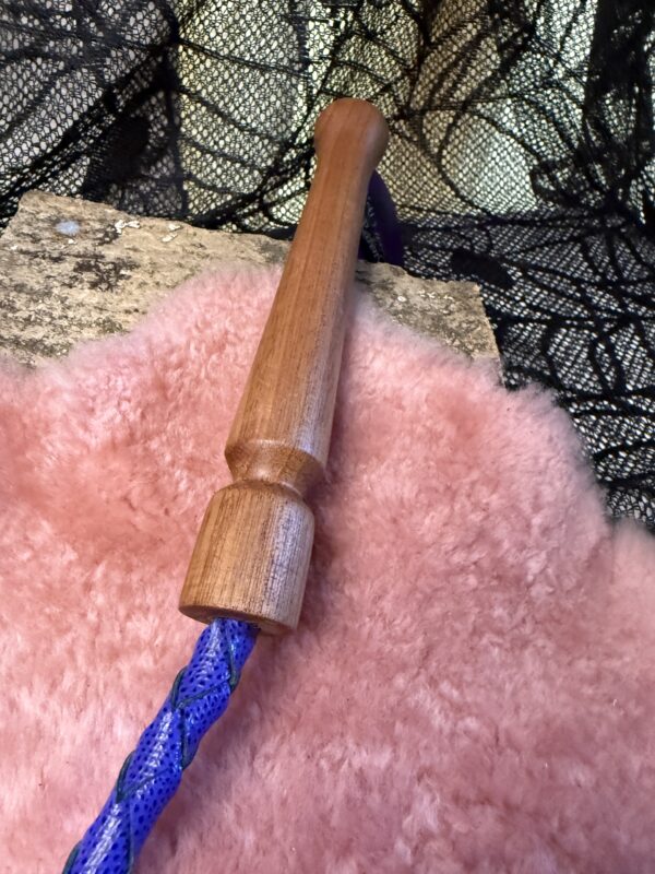 Purple embossed leather braided Whippy - Image 4