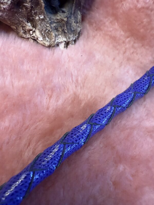 Purple embossed leather braided Whippy - Image 3