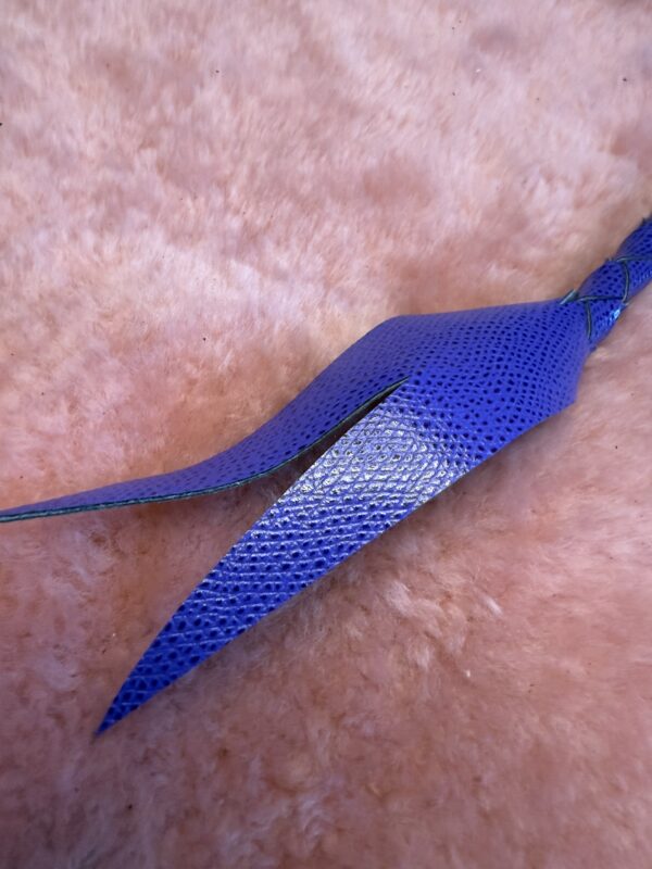 Purple embossed leather braided Whippy - Image 2