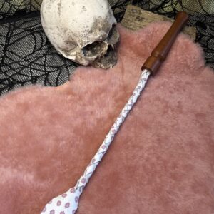 Pink and White flowered braided Whippy