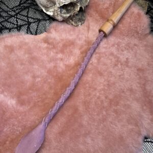 Pink Pull up leather braided Whippy