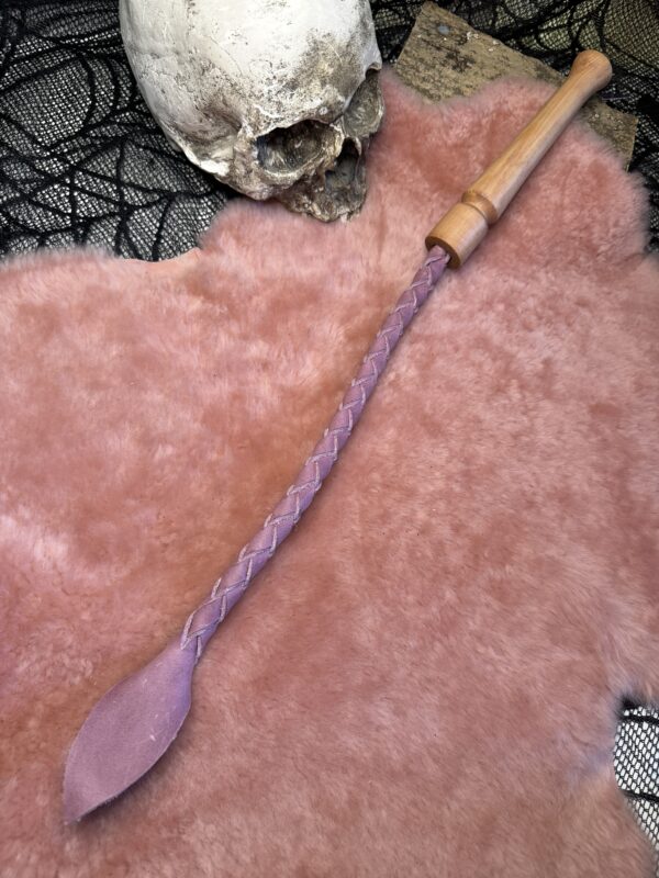 Pink Pull up leather braided Whippy