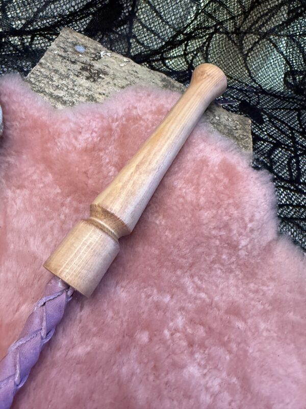 Pink Pull up leather braided Whippy - Image 4