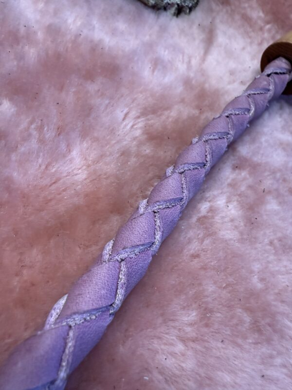 Pink Pull up leather braided Whippy - Image 3