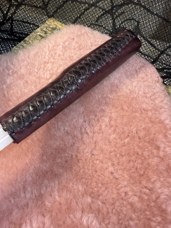 Triple nylon cane with leather handle - Image 2