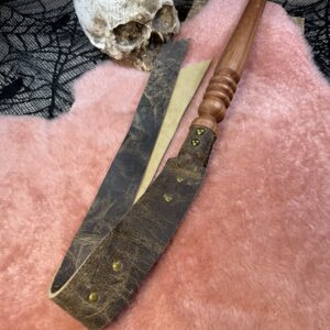 African Kudu leather traditional style tapered Quirt