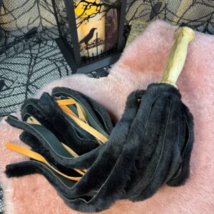 Vampires Kiss sheepskin and leather flogger