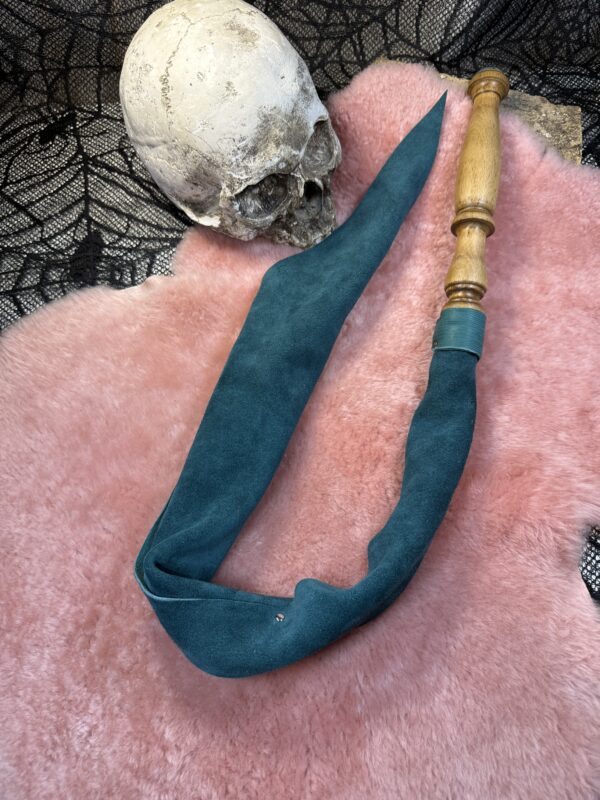 Teal Green soft leather Dragon Tail Whip