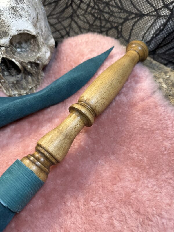 Teal Green soft leather Dragon Tail Whip - Image 3