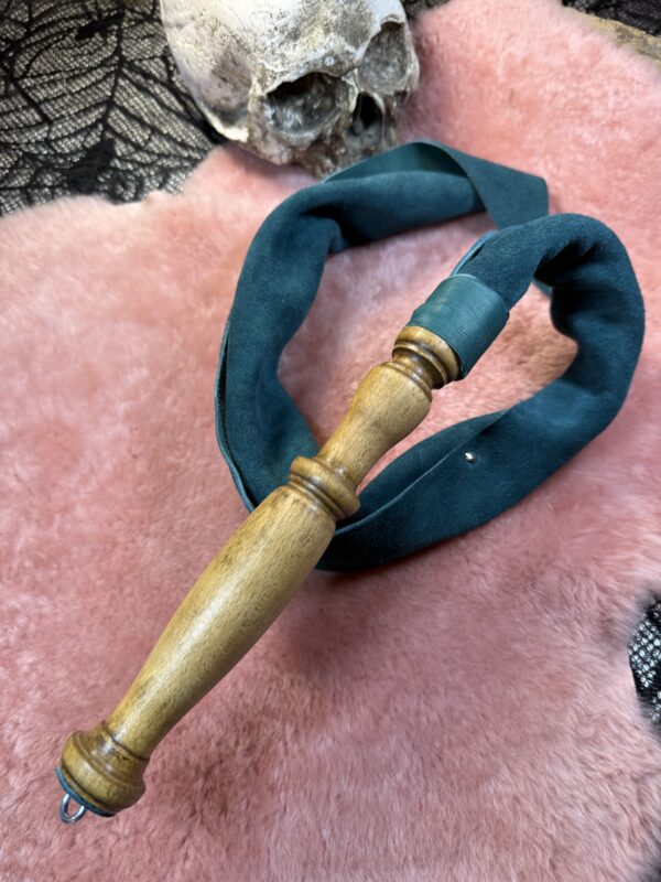 Teal Green soft leather Dragon Tail Whip - Image 2