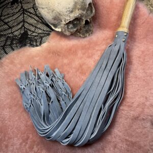 The Blue Threnody flogger with character handle