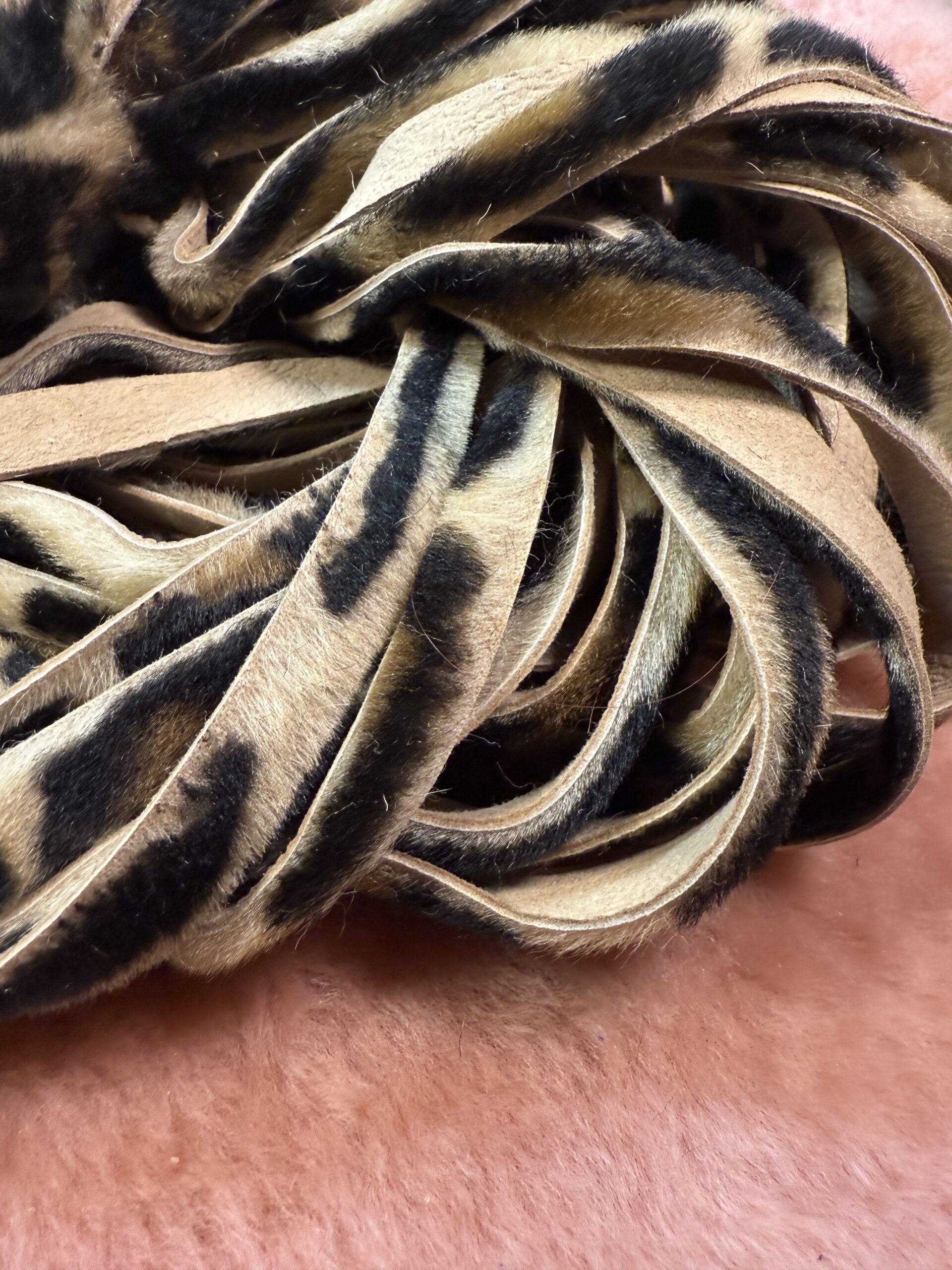 Luscious Leopard flogger with character reclaimed handle - Image 2