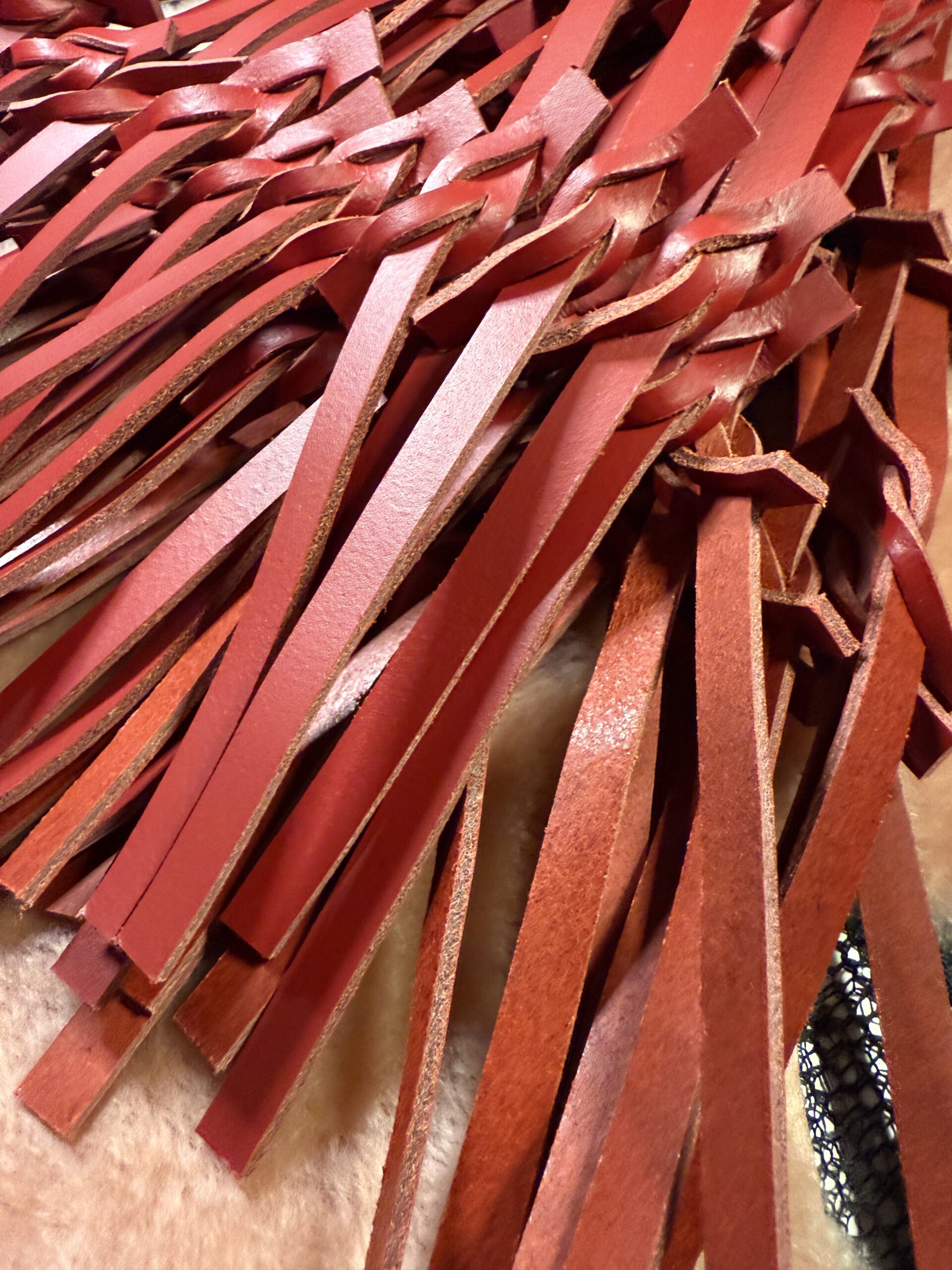 Cardinal Bastard POI Florentine Floggers with finger loops - Image 5