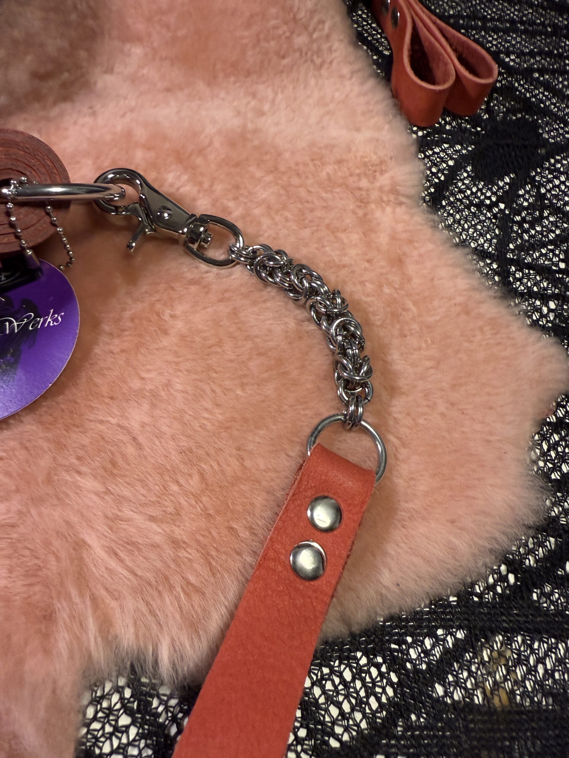 Cardinal Bastard POI Florentine Floggers with finger loops - Image 6