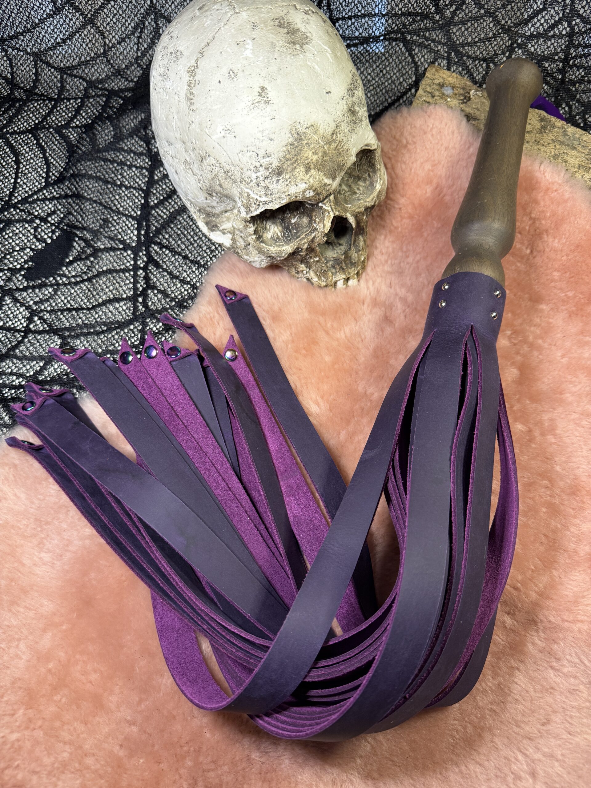 Violet Rebellion- flogger with hand turned handle