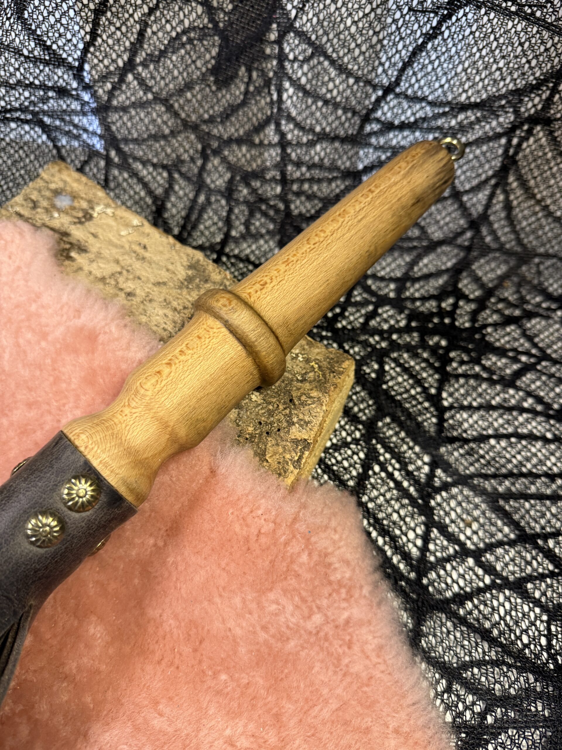 Braided Fury- flogger with hand turned handle - Image 2