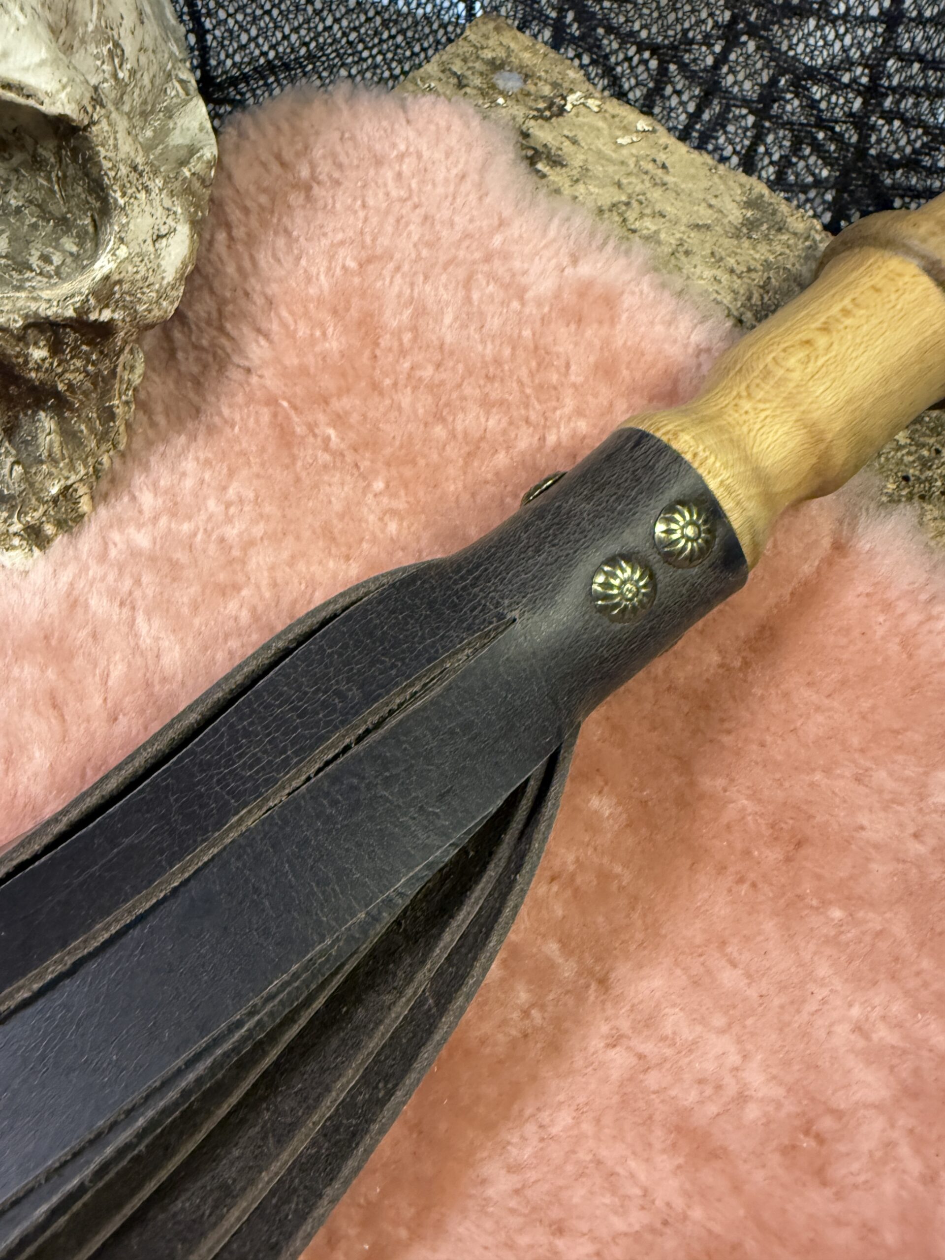 Braided Fury- flogger with hand turned handle - Image 3