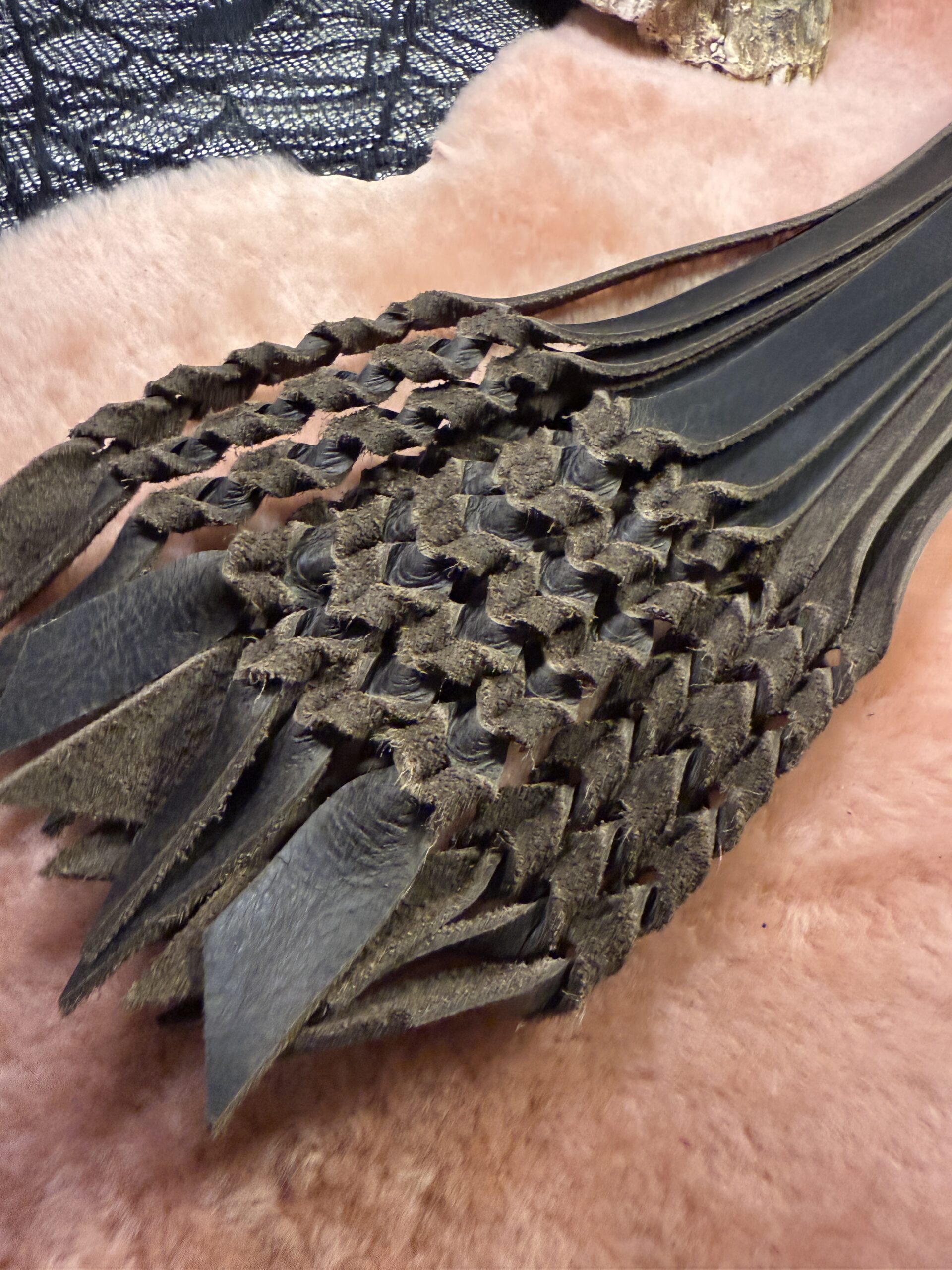 Braided Fury- flogger with hand turned handle - Image 4