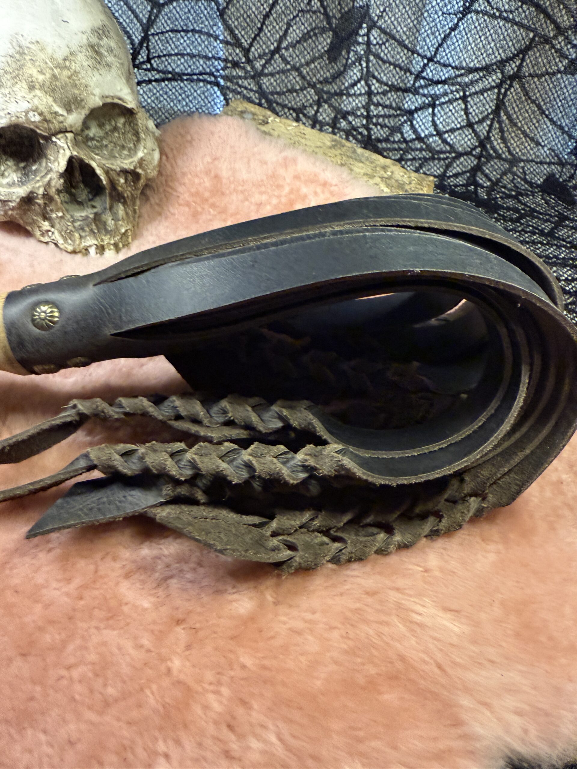 Braided Fury- flogger with hand turned handle - Image 5