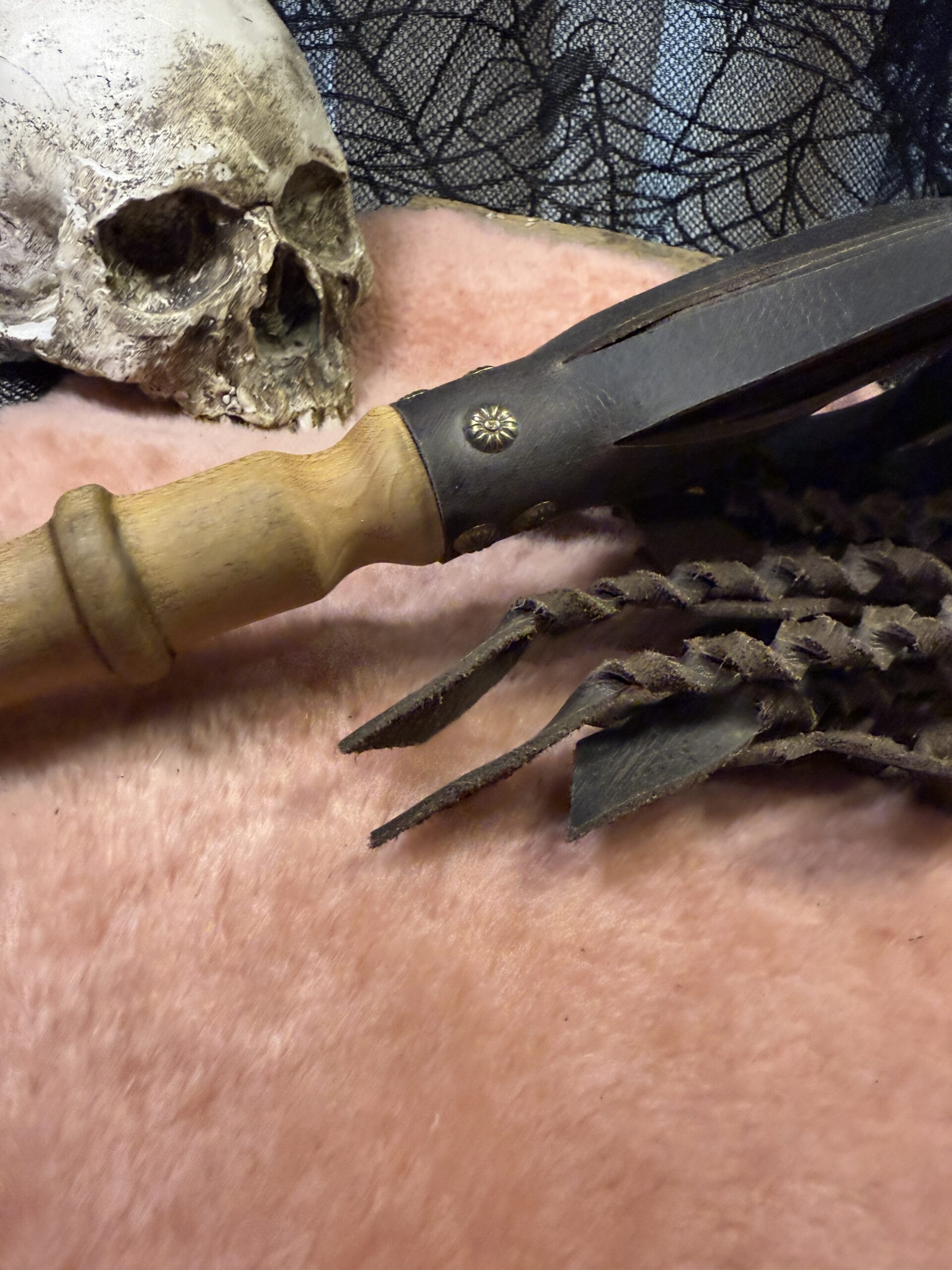 Braided Fury- flogger with hand turned handle - Image 6