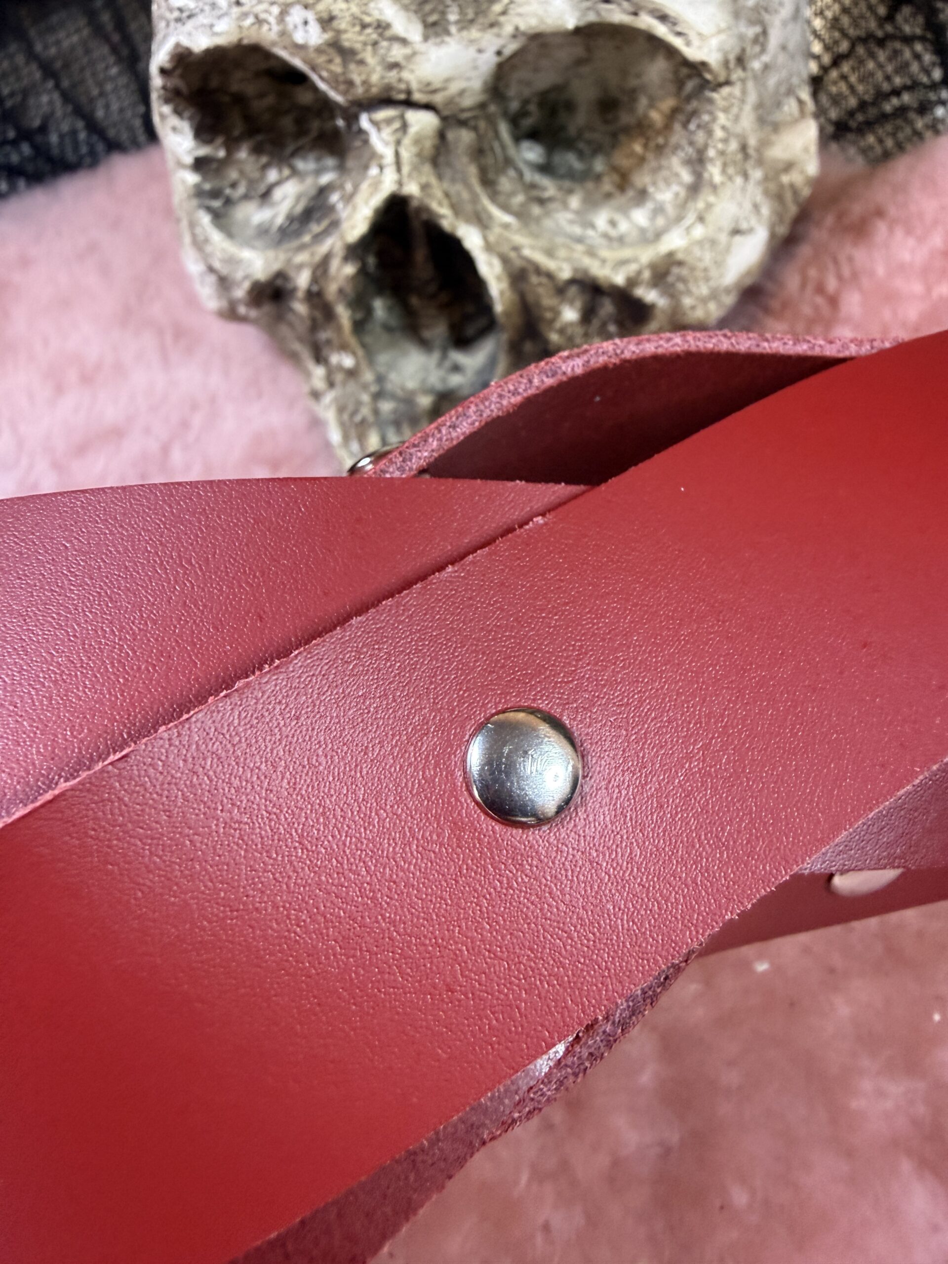 The Red Studded Braided Bum Beater - Image 3