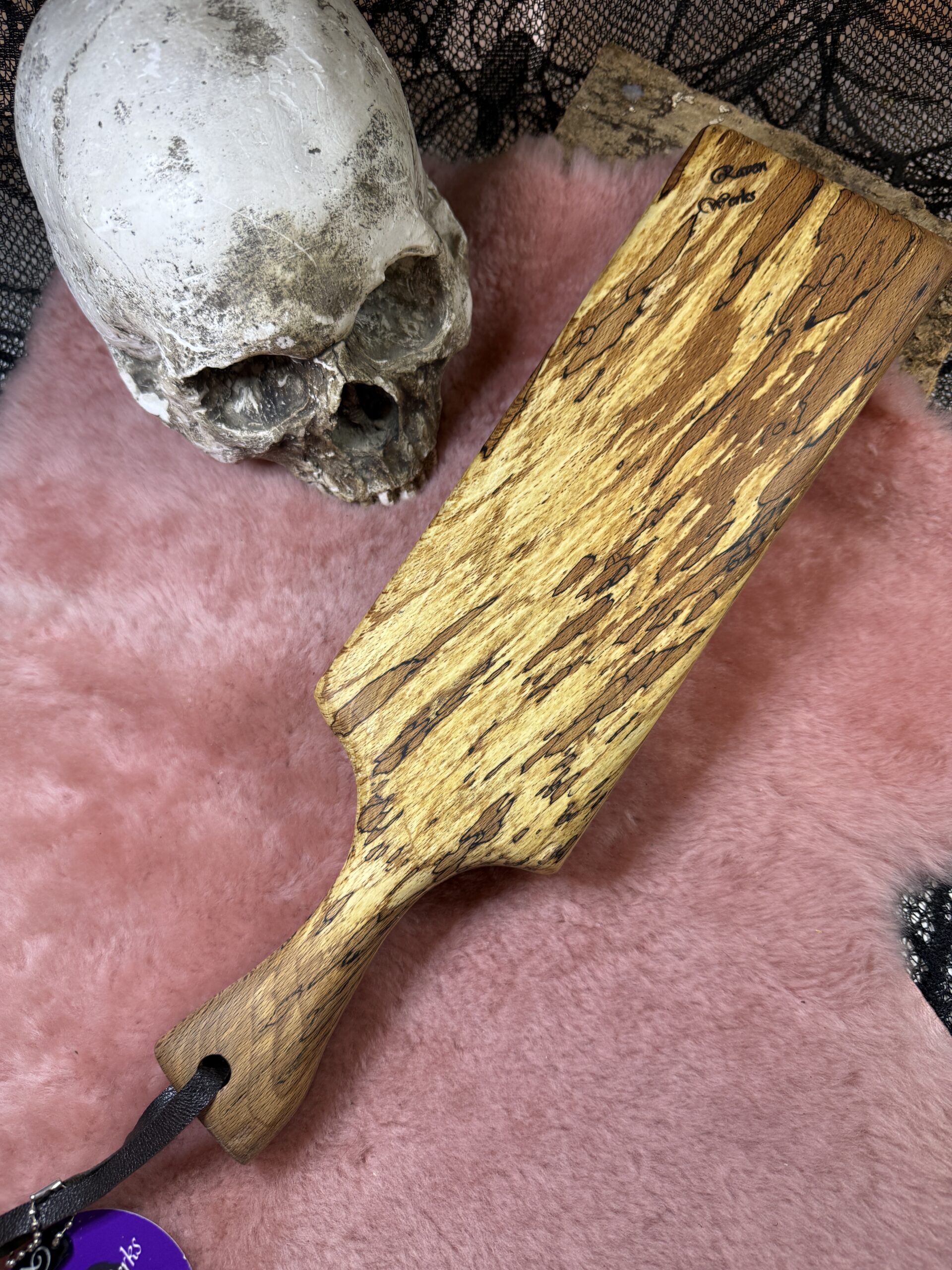 The Spalted Square Nosed Chunker paddle