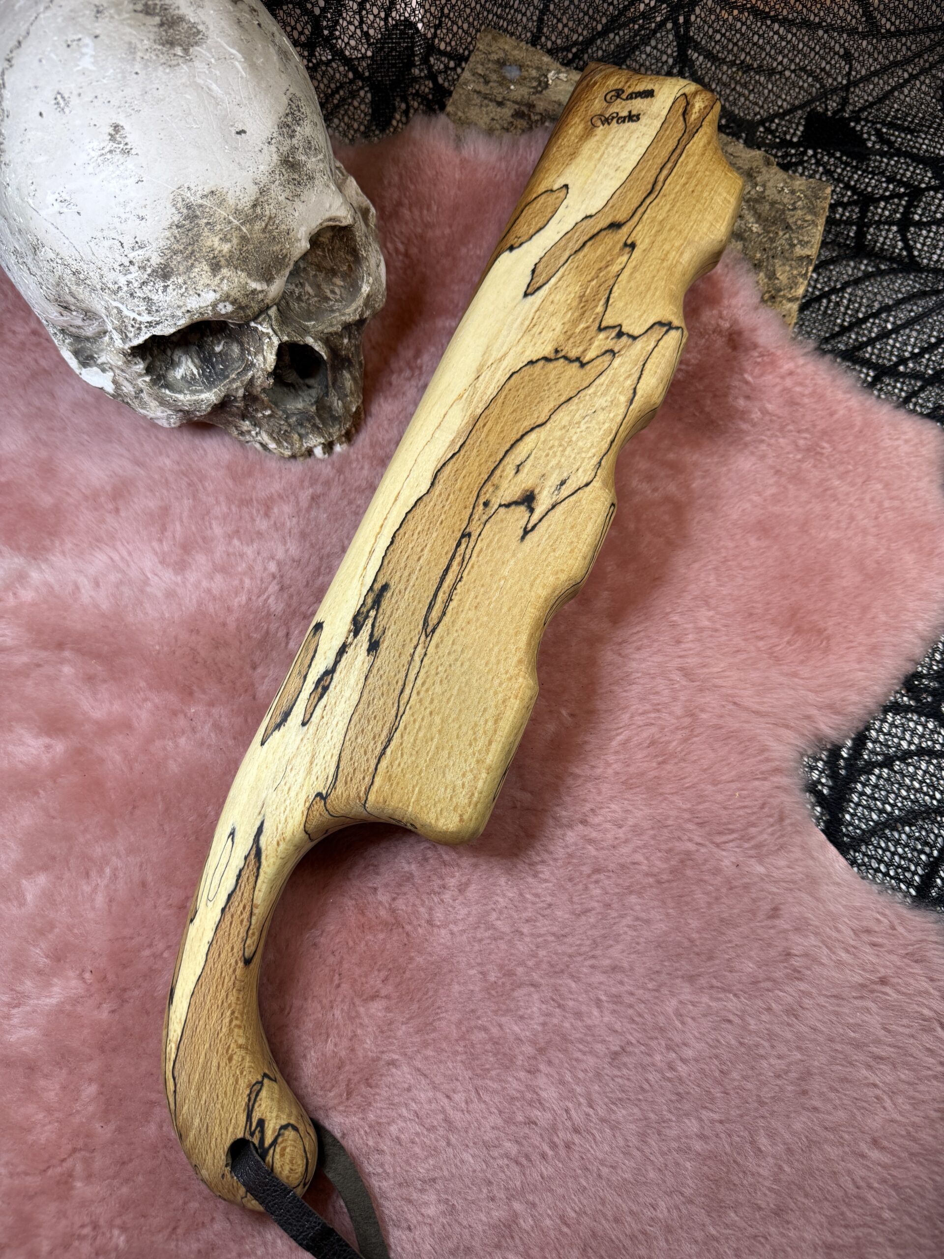 The Spalted Curvy Cleaver paddle